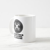 Funny coffeeshops mok voor drone-piloot (Voorkant links)