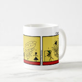 Funny Cold Draft Stickman Mok - 098 (Voorkant rechts)