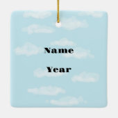 Funny Cold Weather Forecast Kerstversiering Keramisch Ornament (Achterkant)