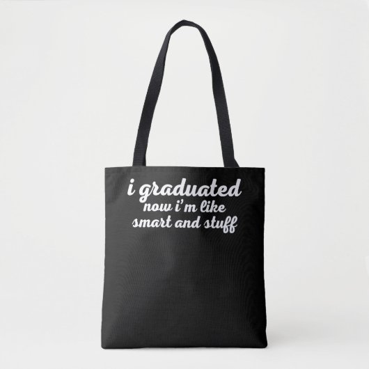 Funny College High School Afstuderen Gift Draagtas (Voorkant)