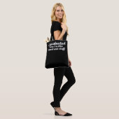 Funny College High School Afstuderen Gift Draagtas (Op model)