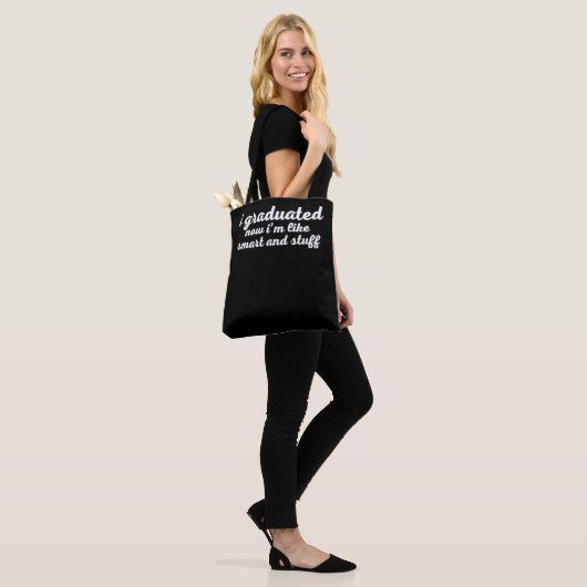 Funny College High School Afstuderen Gift Draagtas (Op model)