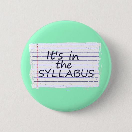 Funny College Professor Button (Voorkant)