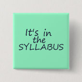 Funny College Professor Button (Voorkant)