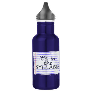 Funny College Professor Water Bottle Waterfles