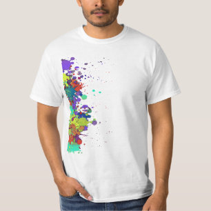 FUNNY COLOR SPLASH I + je achterdeur. en ideeën T-shirt