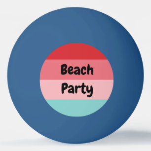 Funny Colorful Beach Party Pingpongballen