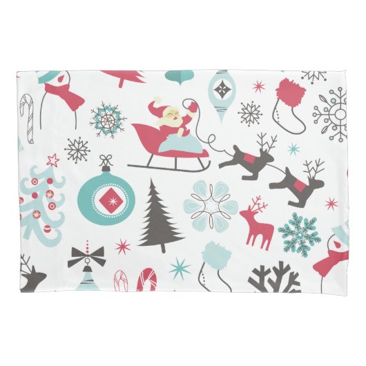 Funny Colorful Christmassy Pattern Kussensloop (Voorkant)