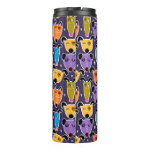 Funny Colorful Dogs Thermosbeker (Achterkant)