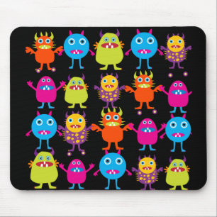 Funny Colorful Monster Party Creaters Characters Muismat