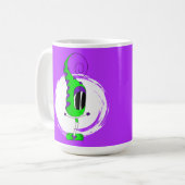 Funny, Colorful, Quirky, Cartoon Character Koffiemok (Voorkant links)