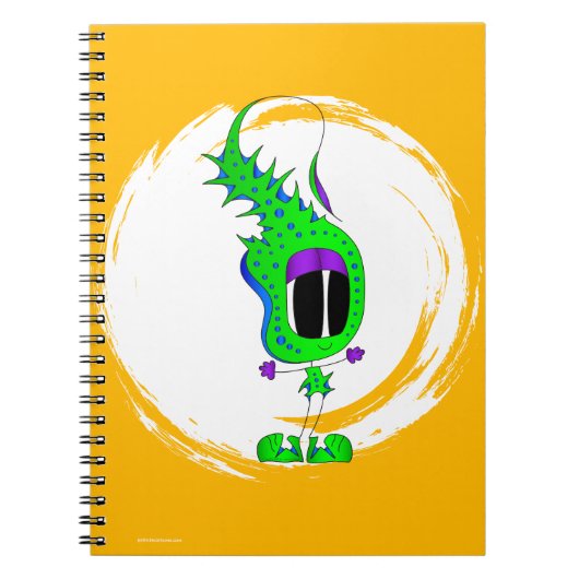 Funny, Colorful, Quirky, Cartoon Character Notitieboek (Voorkant)