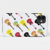 Funny Colorful Ukulele Pattern iPhone 5 Hoesje (Achterkant (horizontaal))