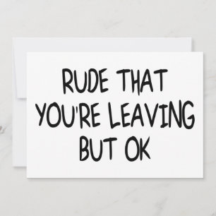 Funny CoMedewerker die Farewell verliest Vaarwel Kaart