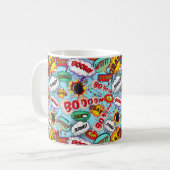 Funny Comic Pattern Koffiemok (Voorkant links)