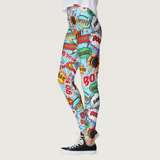 Funny Comic Pattern Leggings (Links)