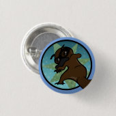 FUNNY COMIC STYLE PLATYPUS ROUND PIN BACK BUTTON (Voorkant /achterkant)