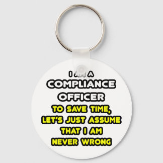 Funny Compliance Officer T-Shirts Sleutelhanger