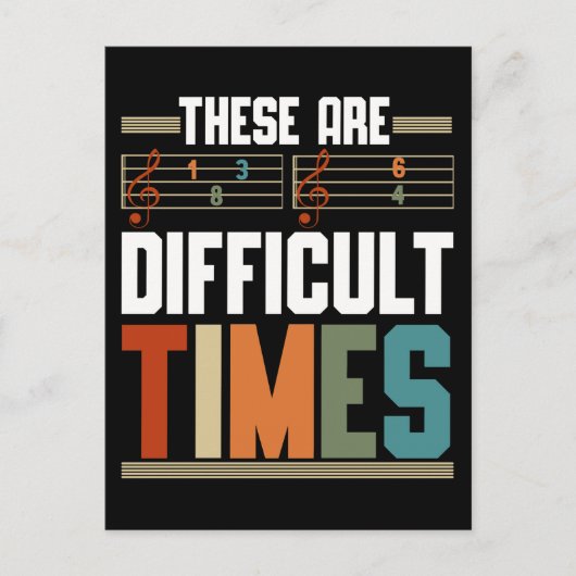 Funny Composer Humor Musical Notes Briefkaart (Voorkant)