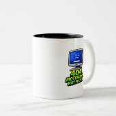  Funny Computer 404 Motivation Coffee Mug (Devant droit)