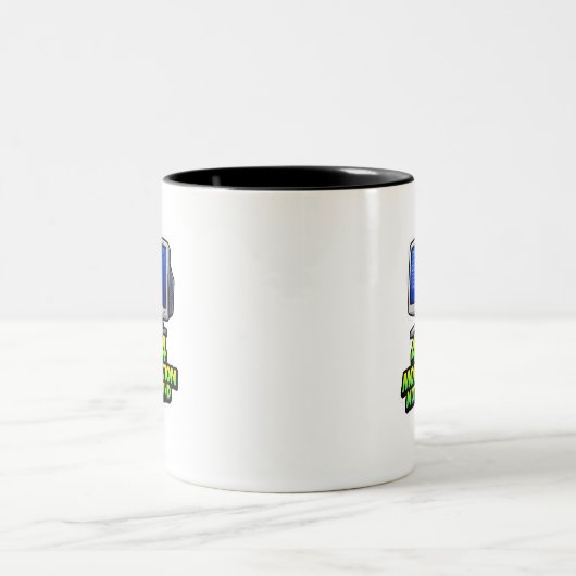  Funny Computer 404 Motivation Coffee Mug (Centre)