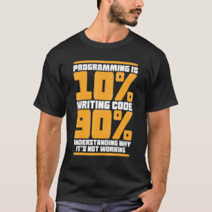 Funny Computer Binary Code Programmer, ontwikkelaa T-shirt