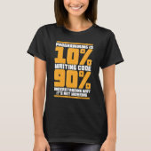 Funny Computer Binary Code Programmer, ontwikkelaa T-shirt (Voorkant)