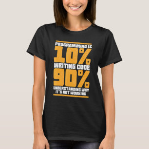 Funny Computer Binary Code Programmer, ontwikkelaa T-shirt