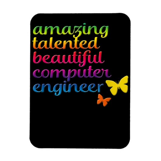 Funny Computer Engineer | Cute Girl Engineering Magneet (Verticaal)