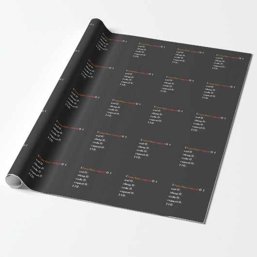 Funny Computer Science Coder Programmer Cadeaupapier (Uitgerold)