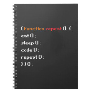 Funny Computer Science Coder Programmer Function Notitieboek