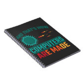 Funny Computer Science Hardware Coder IT Admin Notitieboek (Rechterzijde)