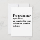 Funny Computer Science Programmer Definition Bedankkaart (Voorkant)
