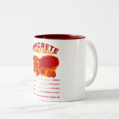 Funny Concrete Hourly Rate Two-Tone Coffee Mok (Voorkant rechts)