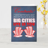 funny congratulations to graduate kaart (Gele Bloem)