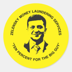 Funny Conservative Anti Biden Zelensky Ukraine Ronde Sticker