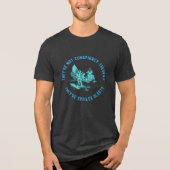 Funny Conspiracy Theory Moon Landing NASA Tri-Blend Shirt (Voorkant)