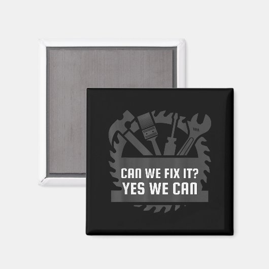 Funny Construction Worker, Bob The Builder Gag Gif Magneet (Voorkant / Achterkant)