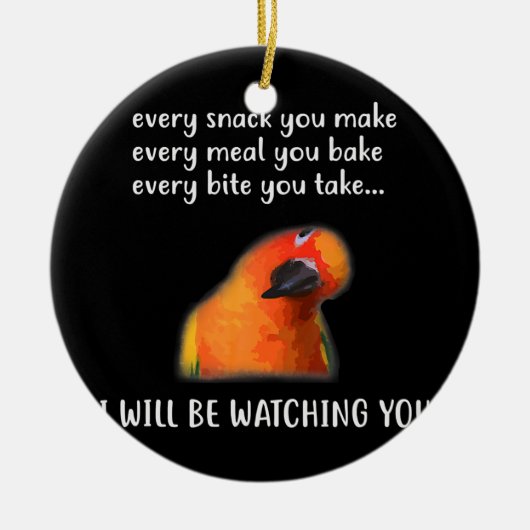 Funny Conure Bird Sun Conure for Conure Lover Keramisch Ornament (Voorkant)