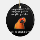 Funny Conure Bird Sun Conure for Conure Lover Keramisch Ornament (Links)