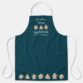 Funny Cookie Baking Crew Grandma Baking Apron Schort (Voorkant)