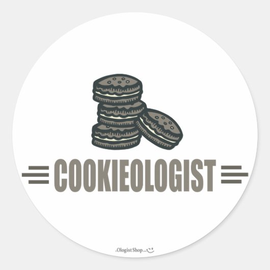 Funny Cookies Ronde Sticker (Voorkant)