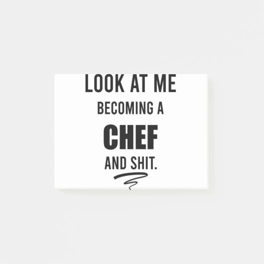 Funny Cooking Gift for Chef Funny Chef Shirt Post-it® Notes (Voorkant)