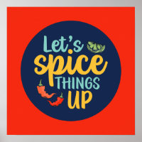 Funny Cooking Spice Dingen in de keuken Wall Deco