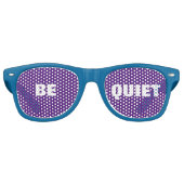 Funny Cool Capture Be Quiet Retro Sunbril Retro Zonnebril (Voorkant)
