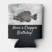 Funny Cool Crappie Vist Birthday Pun Blikjeskoeler (Voorkant)