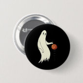 Funny Cool Ghost Dribbling Sketll - Halloween Sket Ronde Button 5,7 Cm (Voorkant /achterkant)