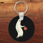 Funny Cool Ghost Dribbling Sketll - Halloween Sket Sleutelhanger (Voorkant)