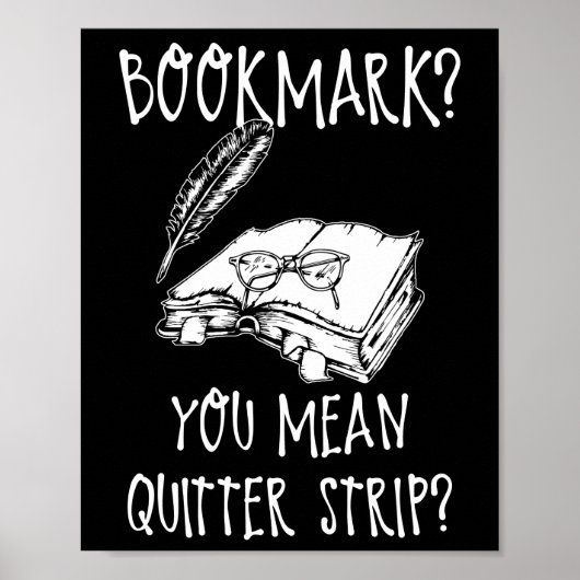 Funny Cool Unieke Bladwijzer Perfect Book Nerd Gif Poster (Voorkant)
