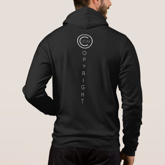 Funny Copyright Yzelf Hoodie (Achterkant)